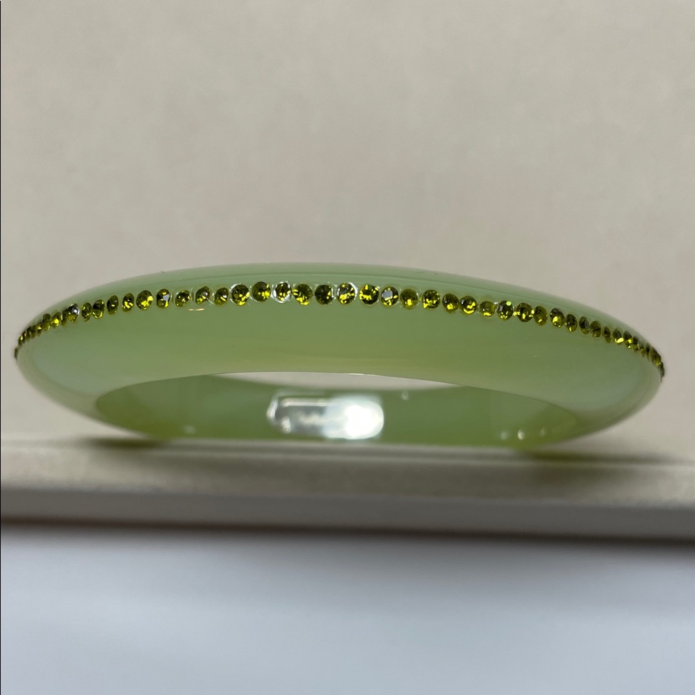 Angelique De Paris Green Bracelet with green Swarovski Crystals